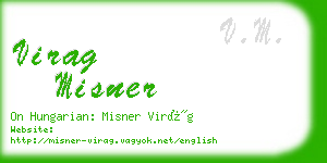 virag misner business card